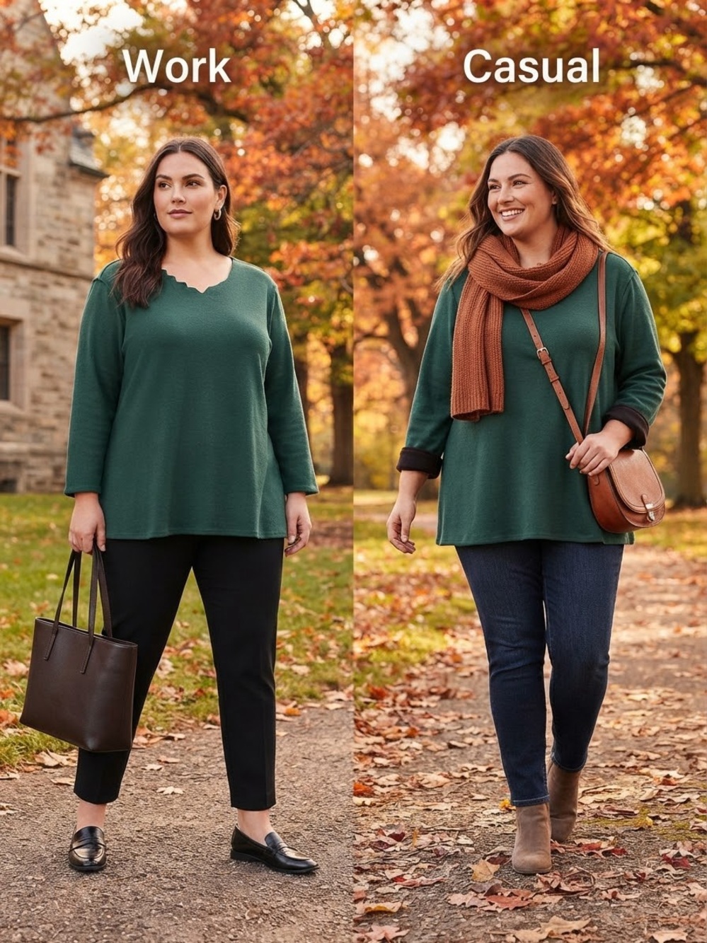 Parsley & Sage Dark Green Cotton Blend Art-to-Wear Geometric Neckline Top Tunic